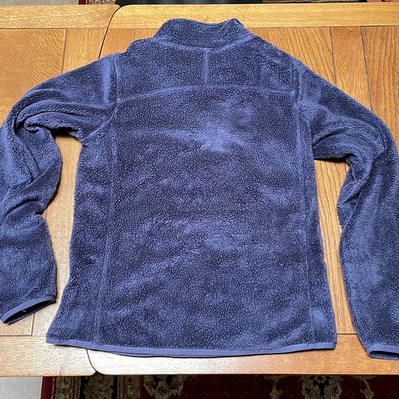 North Face WARM fleece sweater with snap close neck and handwarmer pocket - Picture 4 of 5